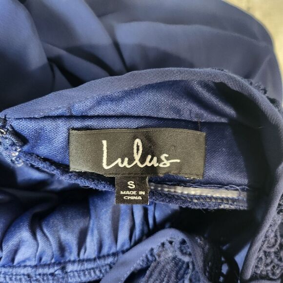 Lulus Navy Blue So Far Gown Maxi Dress - Picture 6 of 8